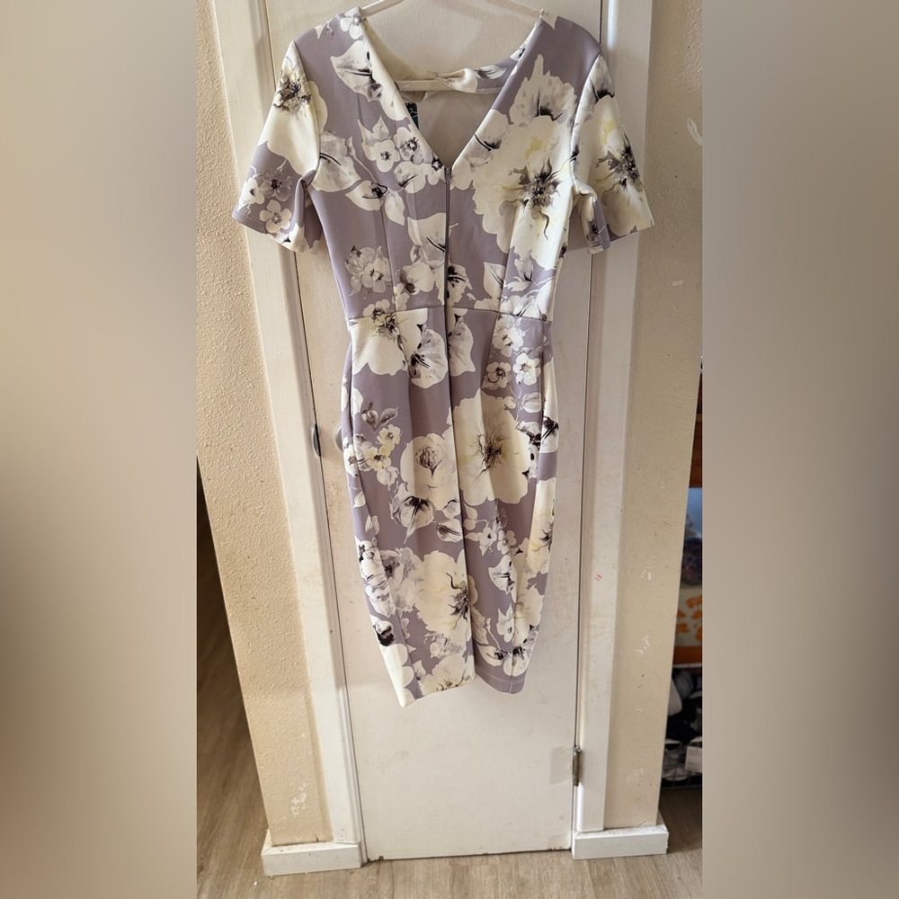 Floral Print Women's Dress - Picture 2 of 2